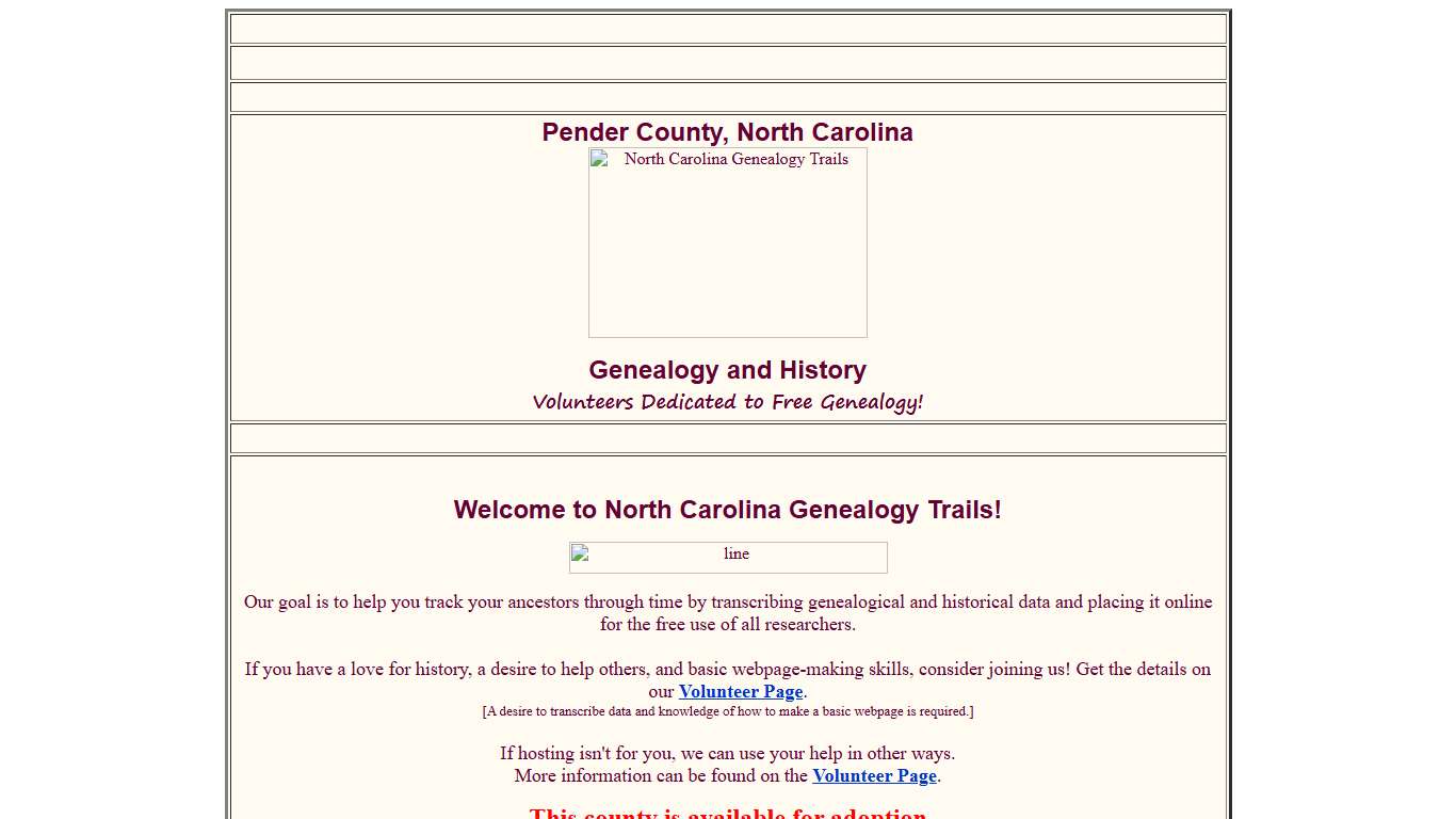 Family Researching in Pender County, North Carolina
